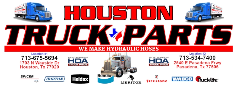 HOUSTON TRUCK PARTS BANNER LOGO
